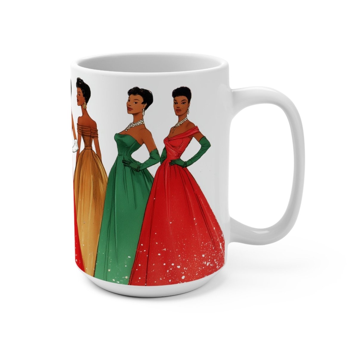 Christmas Fashion Mug - Afrocentric Art by The Trini Gee