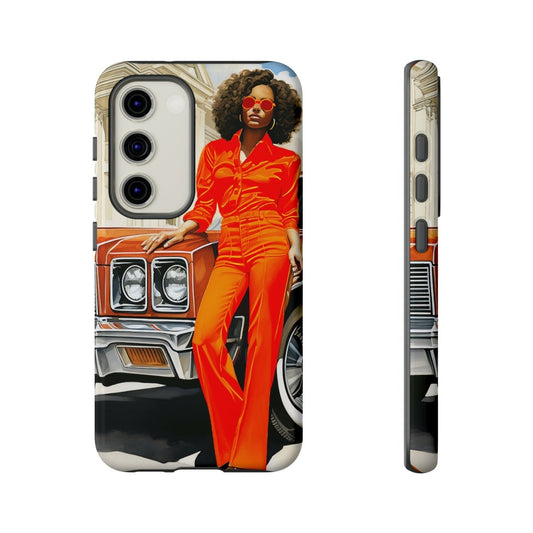 Classic 70s Woman Phone Case - Afrocentric Art by The Trini Gee
