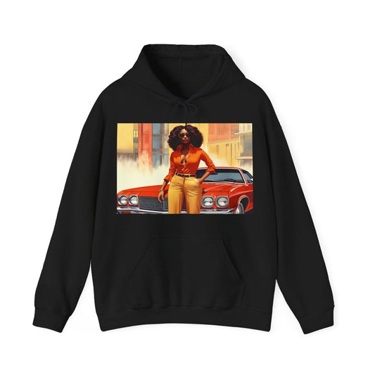 Classic Car Hoodie - Afrocentric Art by The Trini Gee