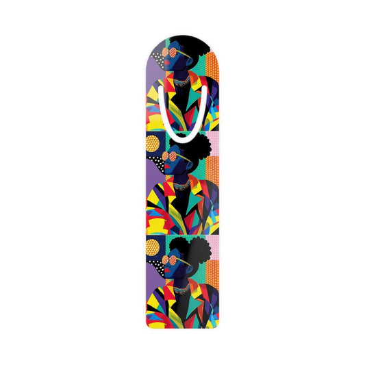 Colorful Afro Pop Bookmark - Afrocentric Art by The Trini Gee