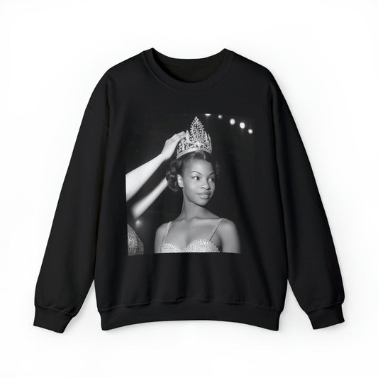 Crowned Queen Sweatshirt - Afrocentric Art by The Trini Gee