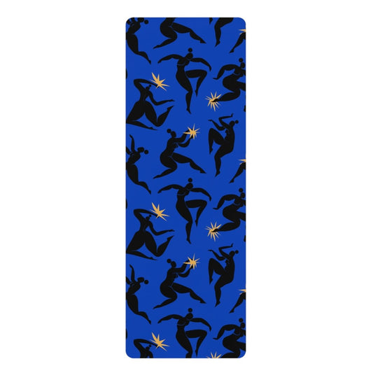 Dancing Figures Yoga Mat - Afrocentric Art by The Trini Gee