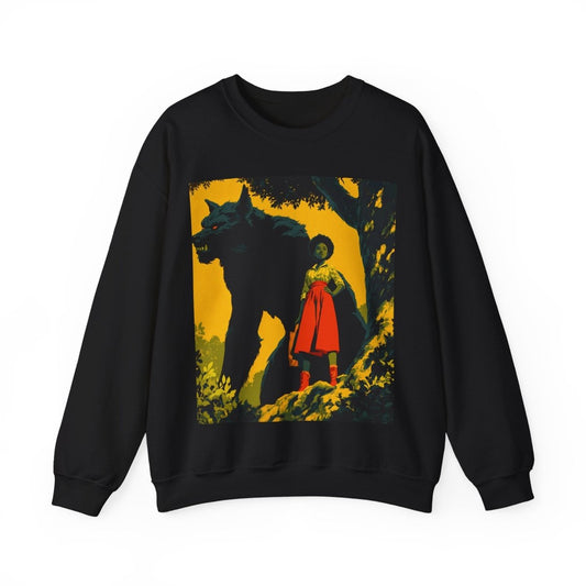 Fairytale Wolf Sweatshirt - Afrocentric Art by The Trini Gee