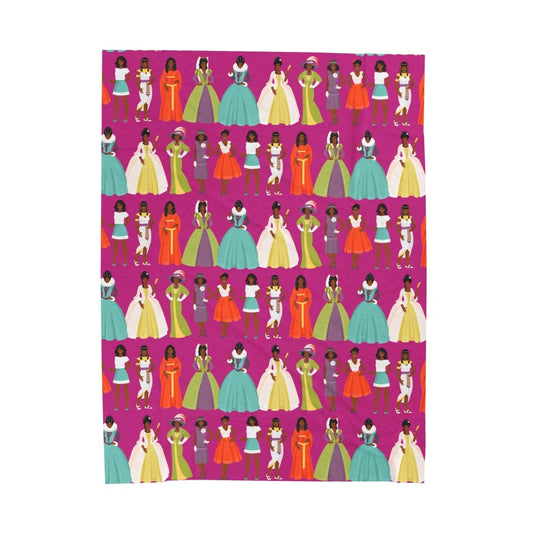 Fashion History Blanket - Afrocentric Art by The Trini Gee