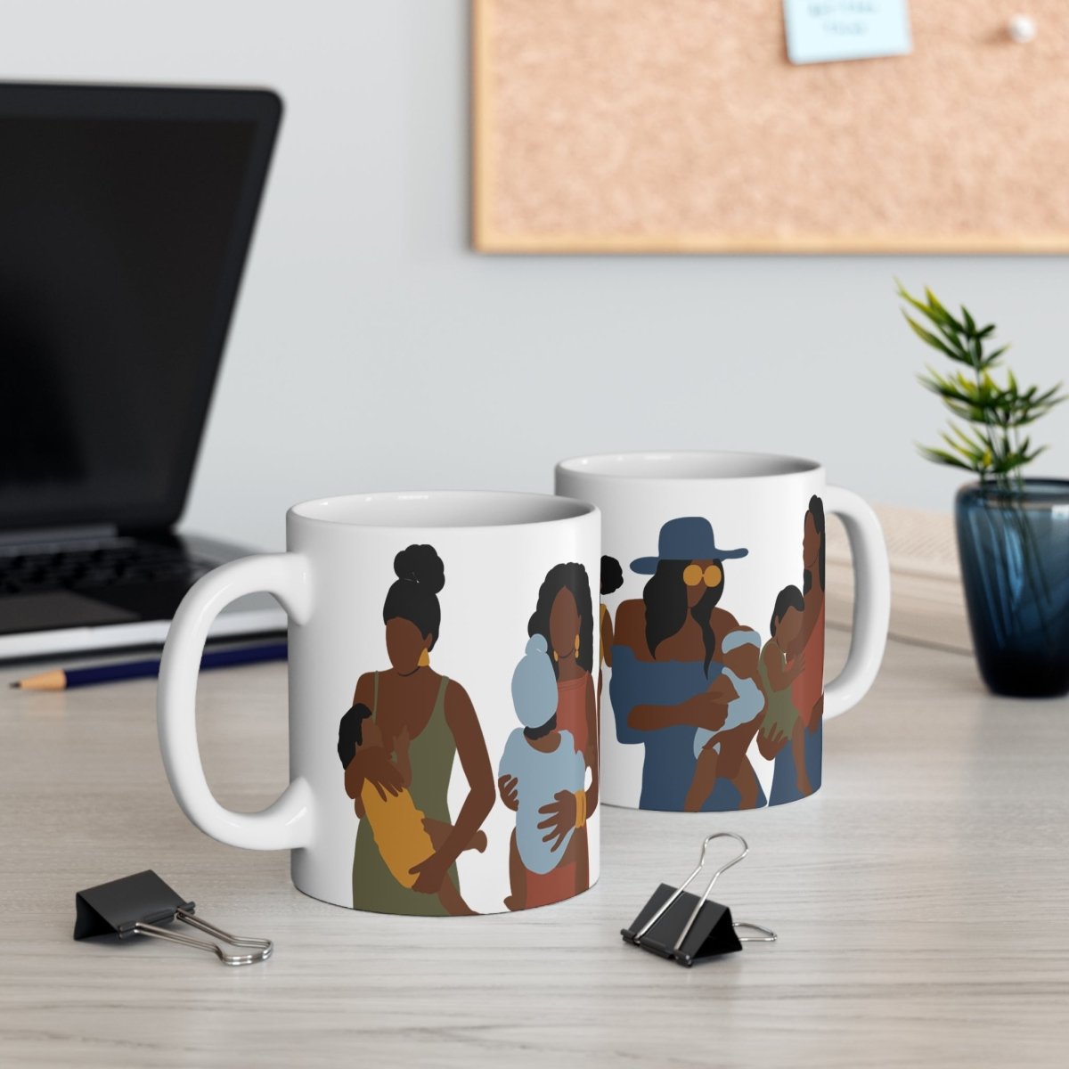 Fatherhood Mug - Afrocentric Art by The Trini Gee
