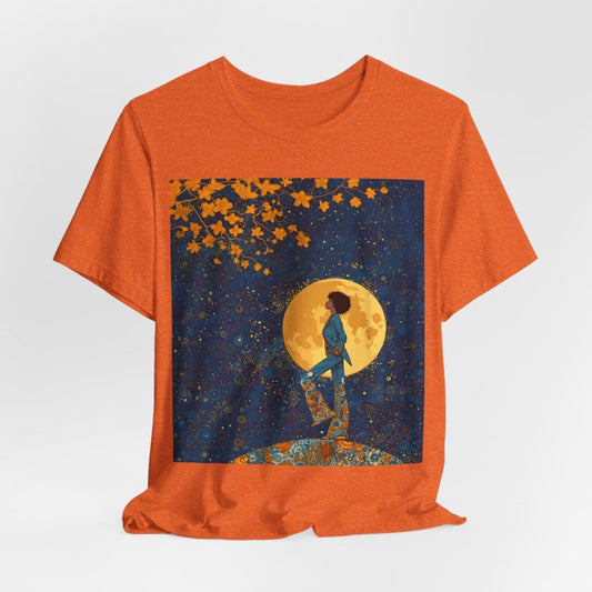 Floral Moon Shirt - Afrocentric Art by The Trini Gee