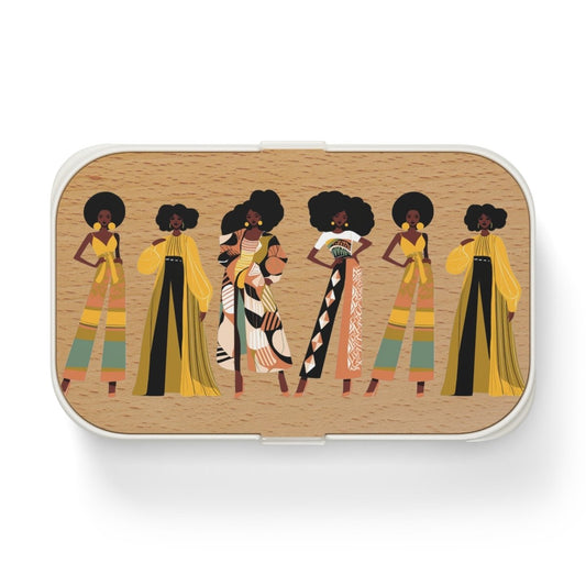 Fro Girls Bento Box - Afrocentric Art by The Trini Gee