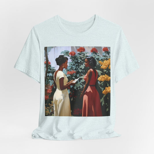 Garden Chat Shirt - Afrocentric Art by The Trini Gee