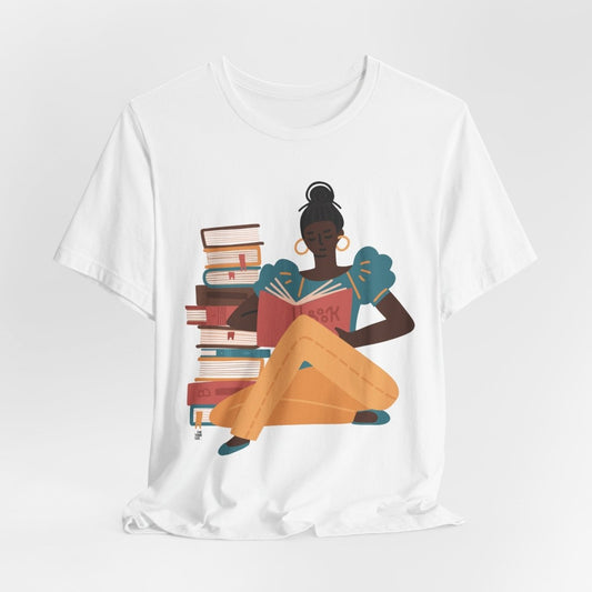 Girl Reading Shirt - The Trini Gee