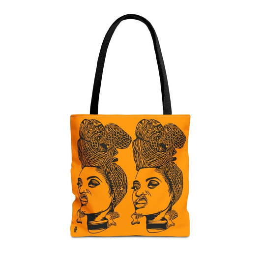 Headwrap Attitude Tote Bag - Afrocentric Art by The Trini Gee
