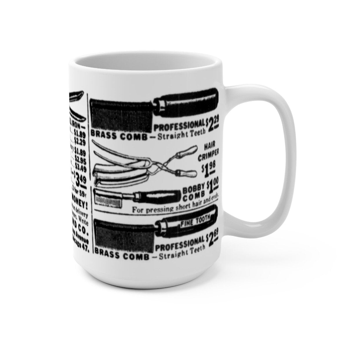 Hot Comb Ad Mug - Afrocentric Art by The Trini Gee