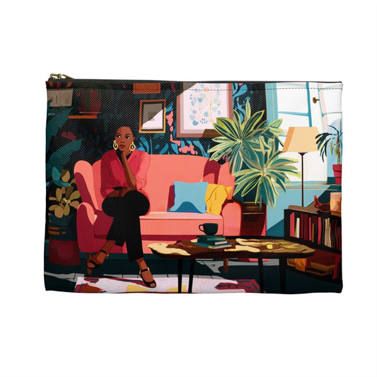 Interior Style Accessory Pouch - Afrocentric Art by The Trini Gee