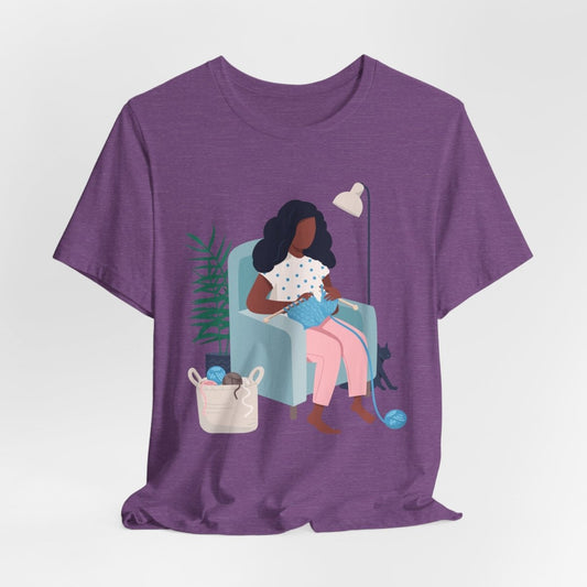 Knitting Shirt - Afrocentric Art by The Trini Gee