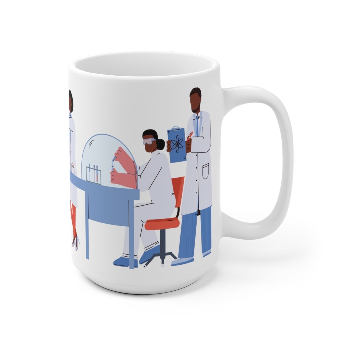 Lab Scientists Mug - Afrocentric Art by The Trini Gee