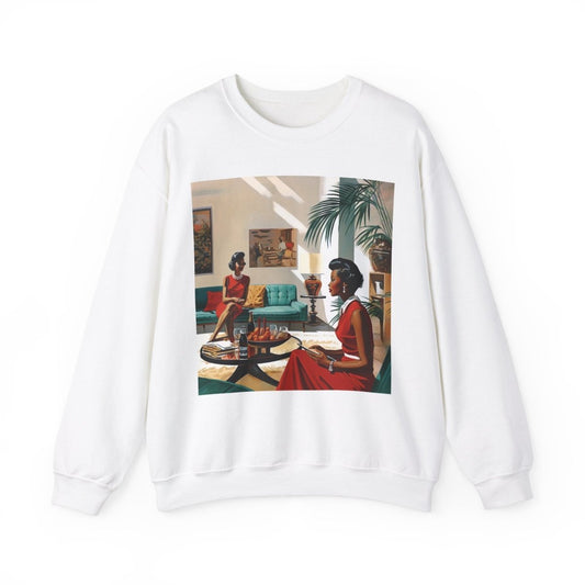 Ladies Chat Sweatshirt - Afrocentric Art by The Trini Gee