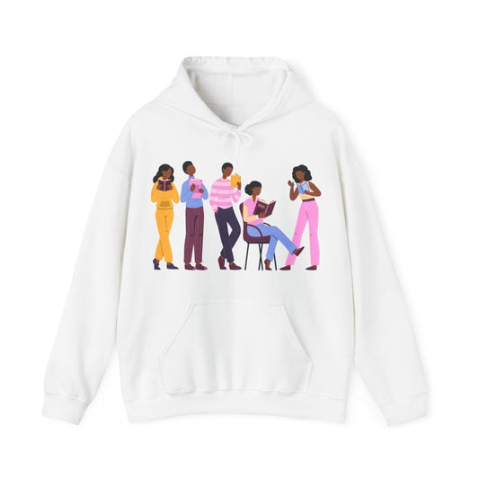 Library Day Hoodie - Afrocentric Art by The Trini Gee