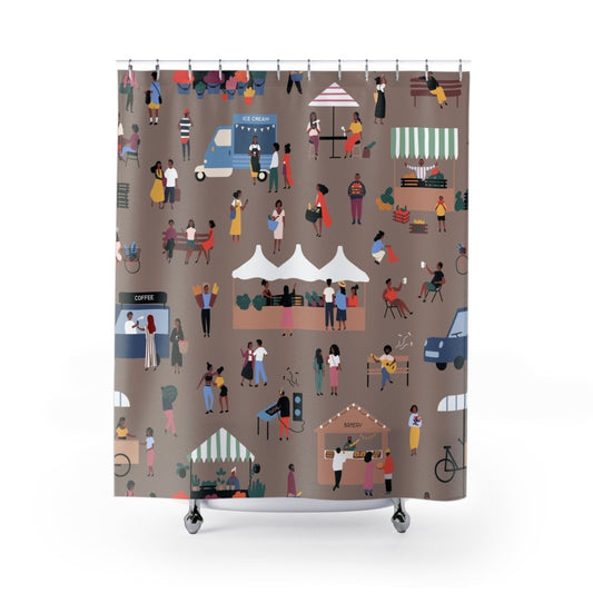 Market Fair Shower Curtain - The Trini Gee