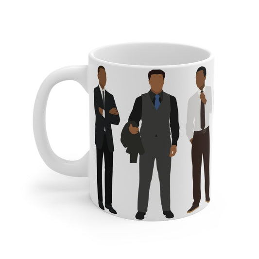 Men in Suits Mug - Afrocentric Art by The Trini Gee