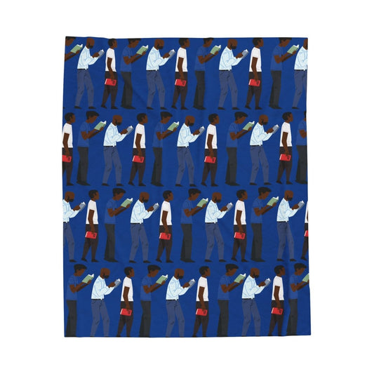 Men Read Blanket - Afrocentric Art by The Trini Gee