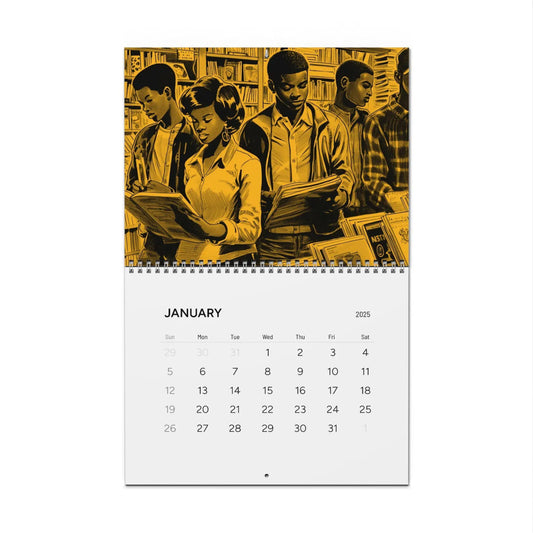 Minds and Spines 2025 Wall Calendar - The Trini Gee