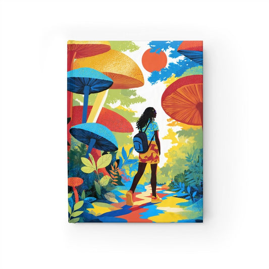 Mushroom Walk Journal - Afrocentric Art by The Trini Gee