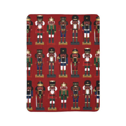 Nutcrackers Sherpa Blanket - The Trini Gee