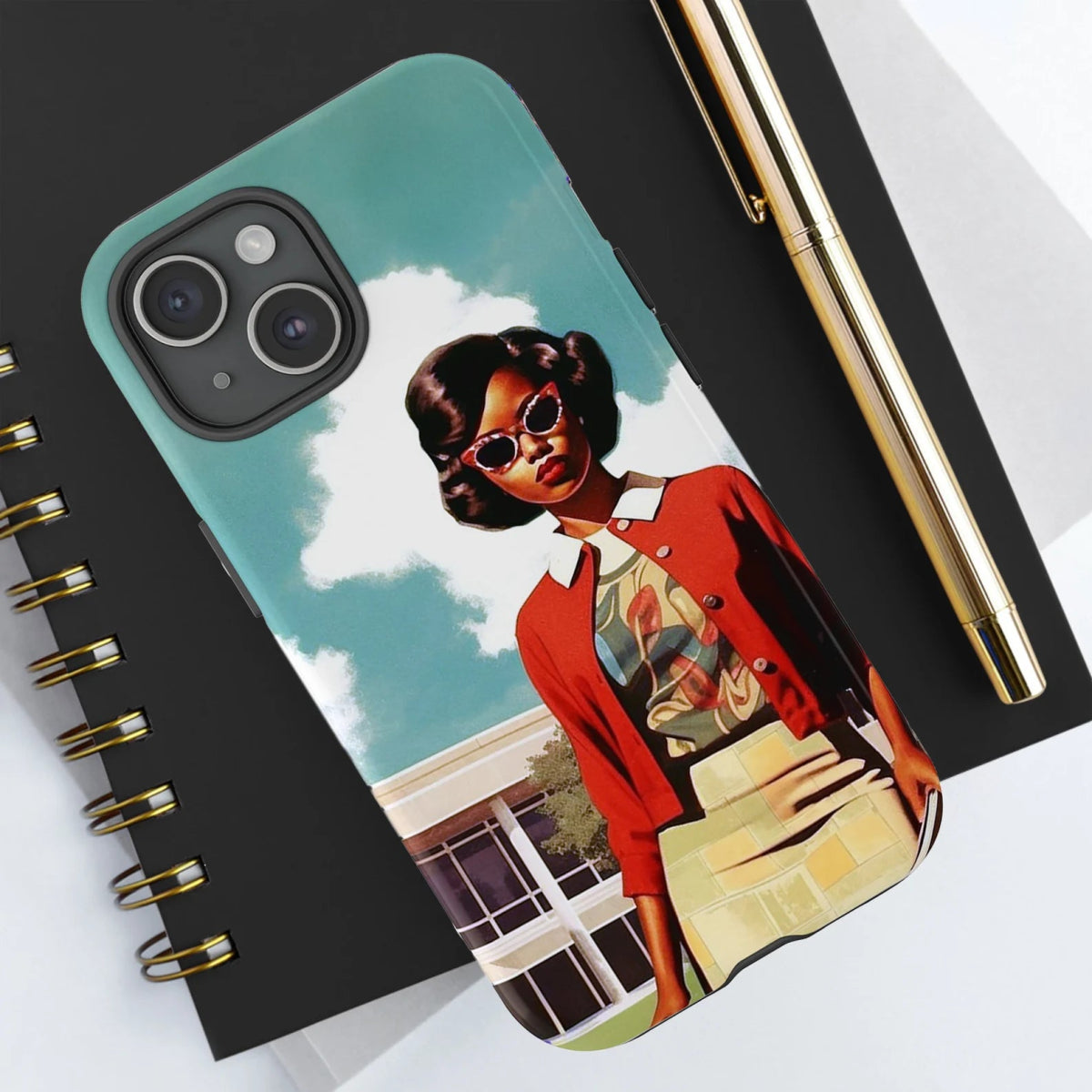 Old School Girl Phone Case - The Trini Gee