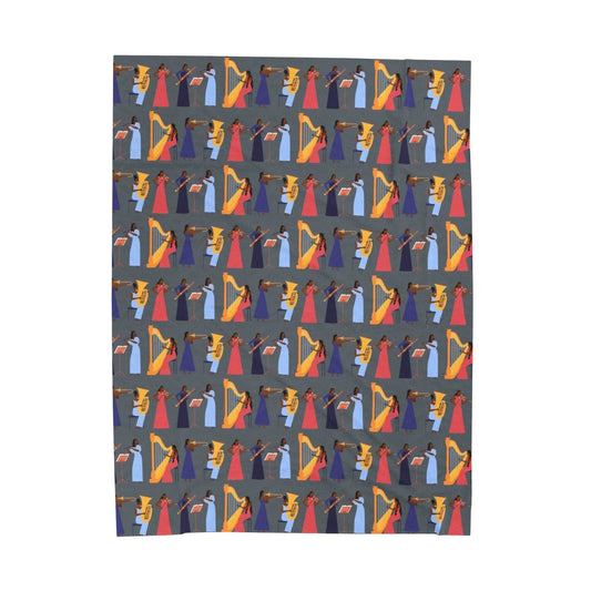Orchestra Women Blanket - Afrocentric Art by The Trini Gee