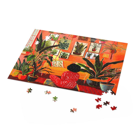Plant Room Puzzle - Afrocentric Art by The Trini Gee