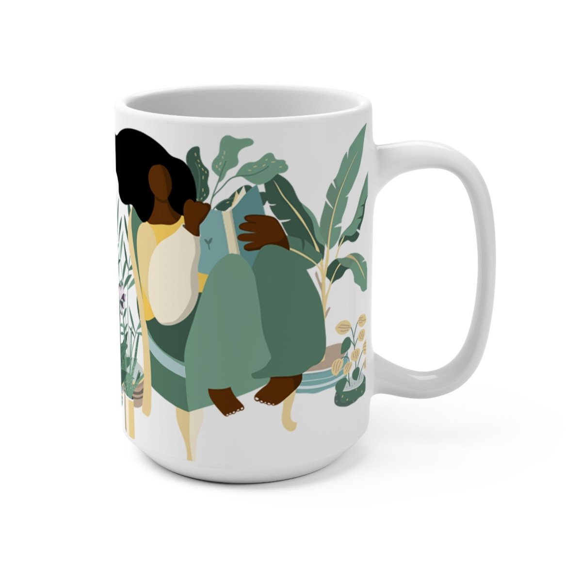 Plant Women Mug - Afrocentric Art by The Trini Gee