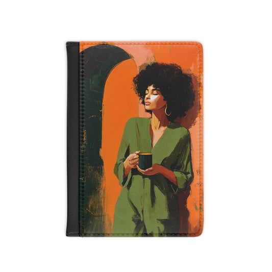 Quiet Confidence Passport Cover - Afrocentric Art by The Trini Gee