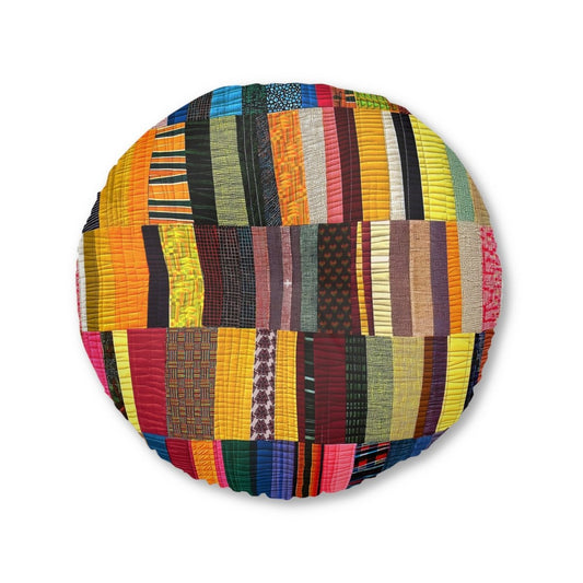 Quilt Style Floor Pillow - Afrocentric Art by The Trini Gee