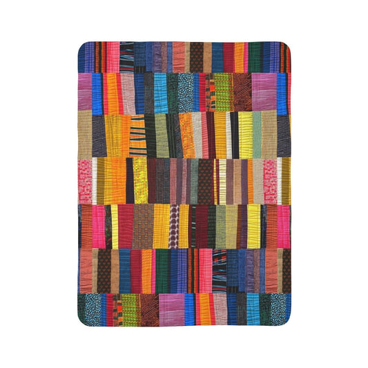 Quilt Style Sherpa Blanket - The Trini Gee