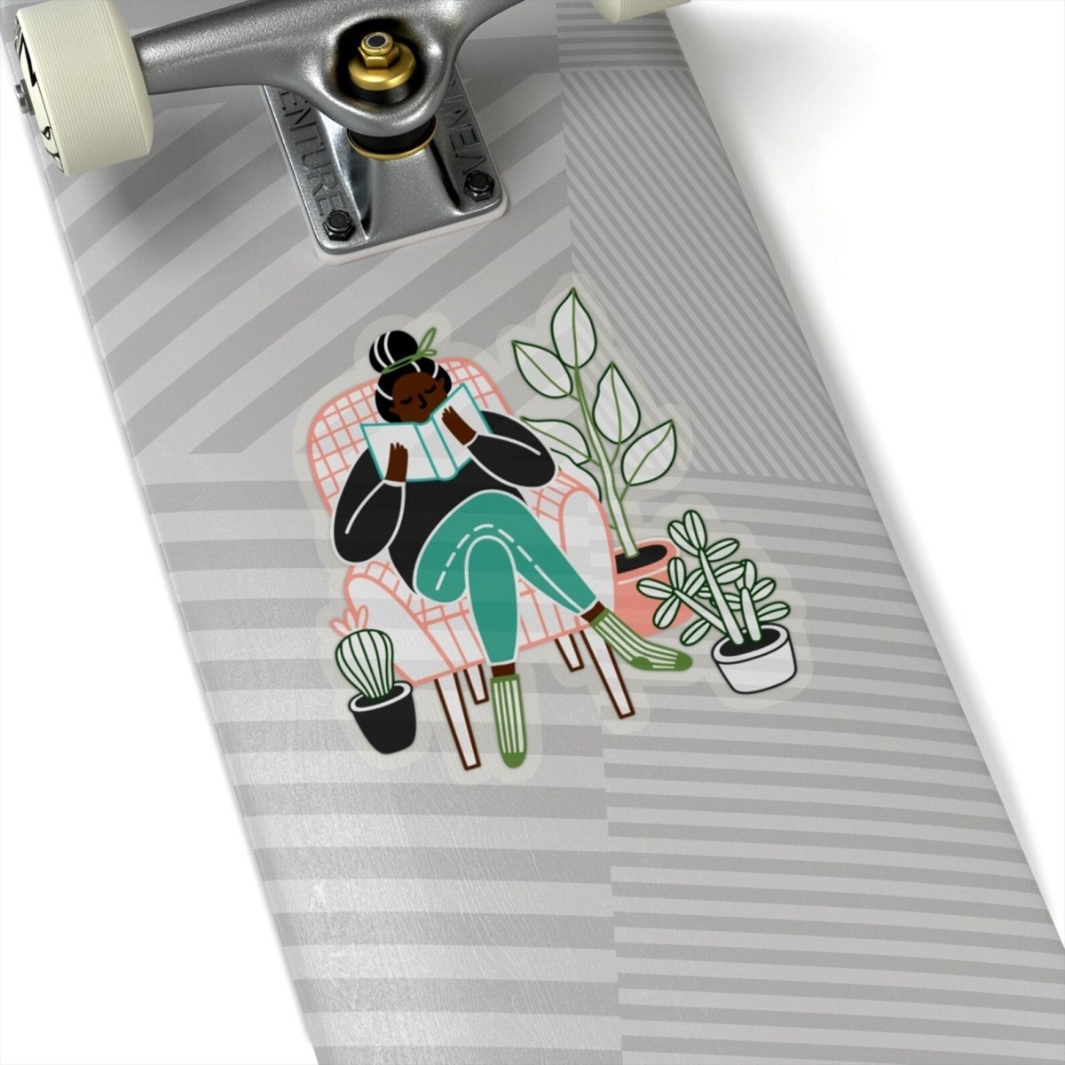 Reading Woman Sticker - The Trini Gee