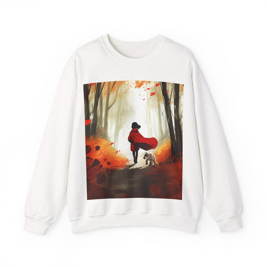 Red Riding Sweatshirt - Afrocentric Art by The Trini Gee