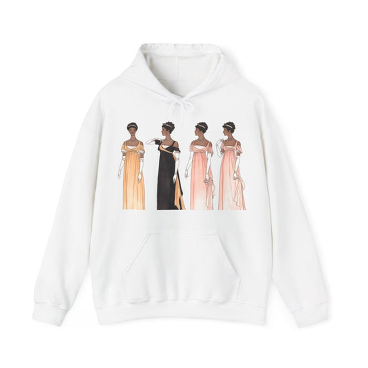 Regency Ladies Hoodie - Afrocentric Art by The Trini Gee