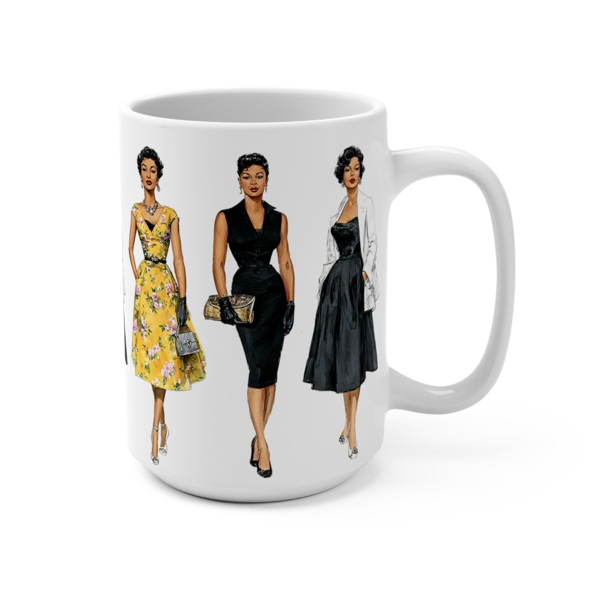 Retro Fashion Mug - Afrocentric Art by The Trini Gee