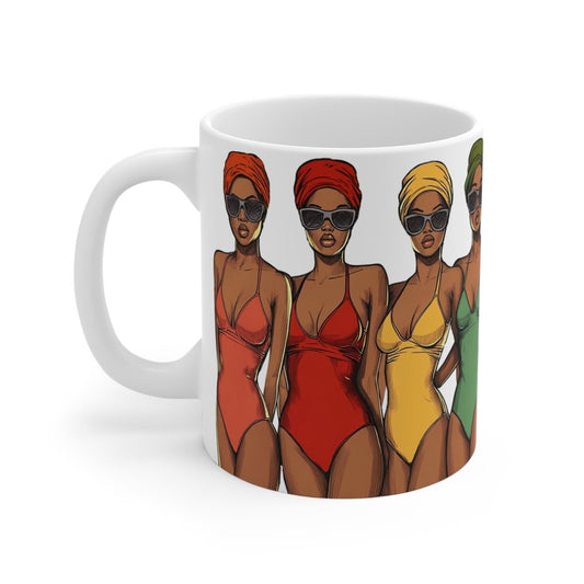 Retro Swimmers Mug - The Trini Gee