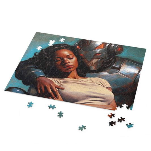 Robot Rescue Puzzle - Afrocentric Art by The Trini Gee
