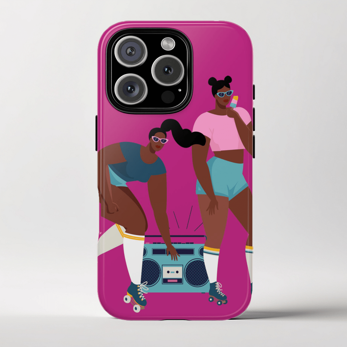Roller Skates Phone Case - Afrocentric Art by The Trini Gee