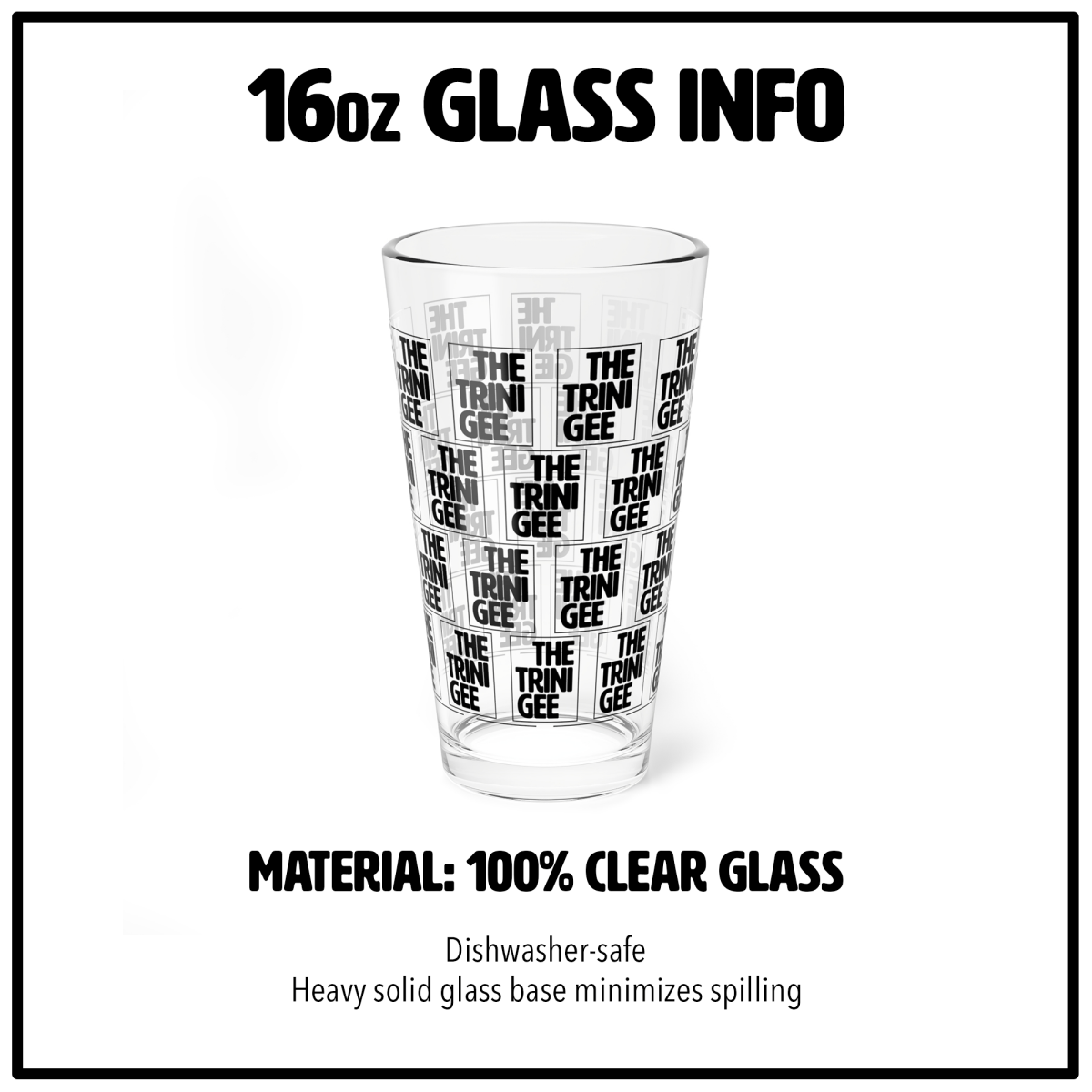 Samurai Journey 16oz Glass - The Trini Gee