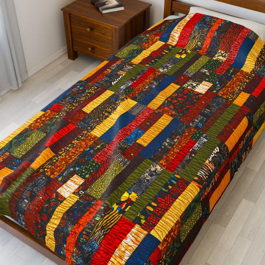 Scrap Quilt Blanket - The Trini Gee