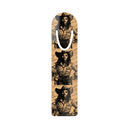 Sepia Cowgirl Bookmark - Afrocentric Art by The Trini Gee