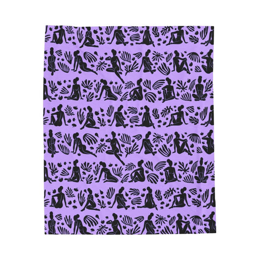 Silhouette Women Blanket - Afrocentric Art by The Trini Gee