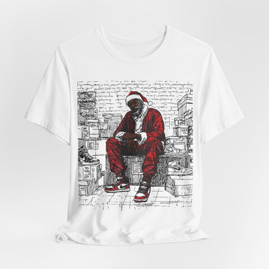 Sneakerhead Santa Shirt - Afrocentric Art by The Trini Gee