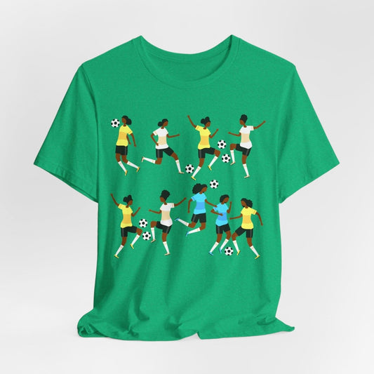 Soccer Girls Shirt - Afrocentric Art by The Trini Gee