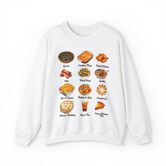 Soul Food Sweatshirt - Afrocentric Art by The Trini Gee