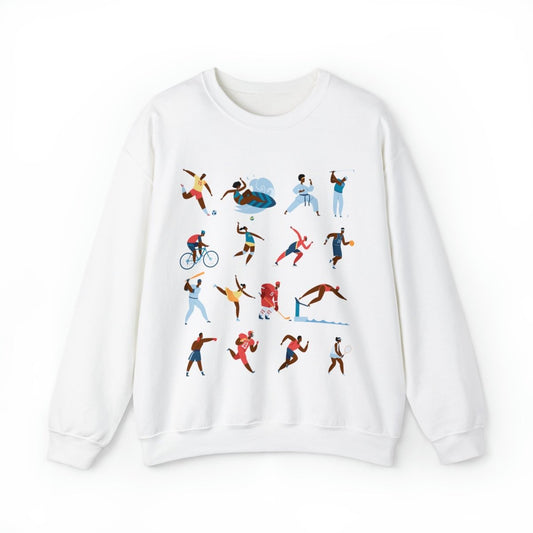 Sports People Sweatshirt - Afrocentric Art by The Trini Gee