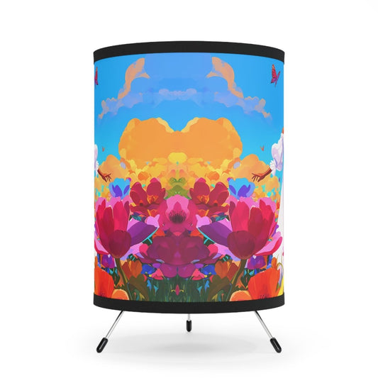 Spring Day Tripod Lamp - Afrocentric Art by The Trini Gee