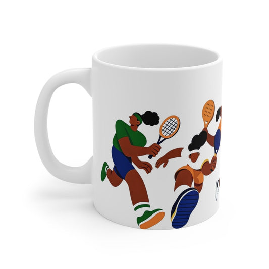 Tennis Players Mug - Afrocentric Art by The Trini Gee